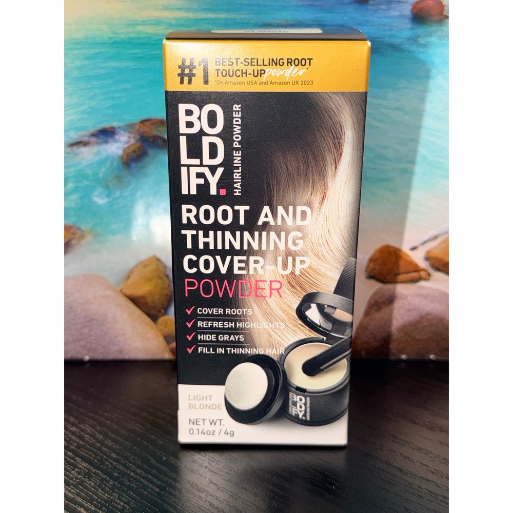 Boldify Hairline Powder Root and Thinning Cover-Up Light Blonde 4g New
